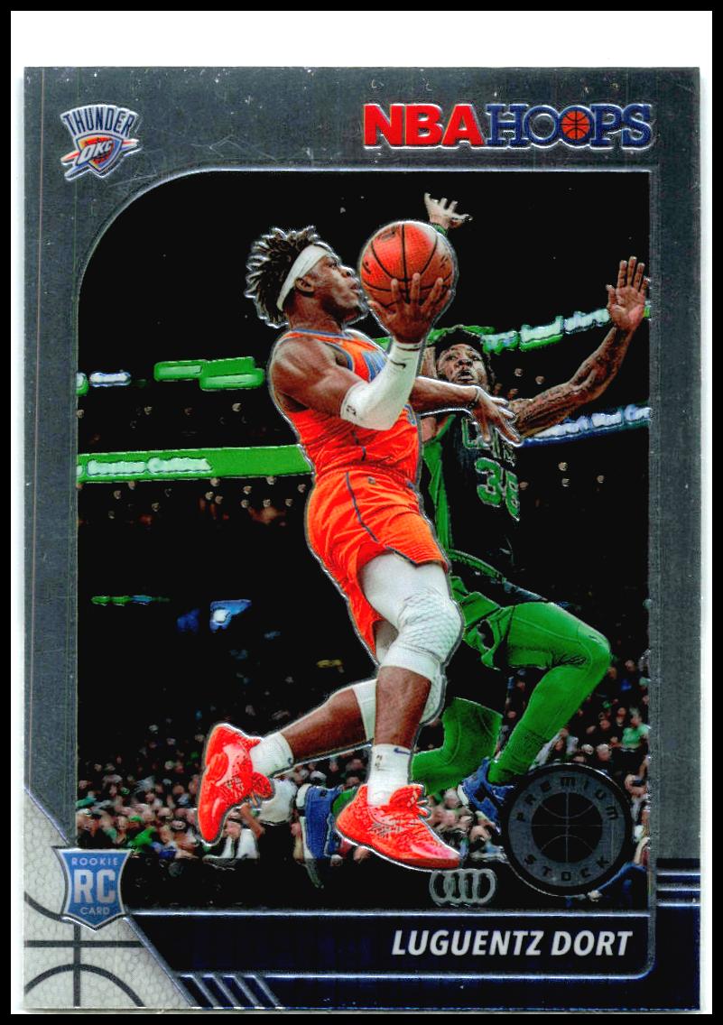 2019-20 Hoops Premium Stock #213 Luguentz Dort Rookie Oklahoma City Thunder