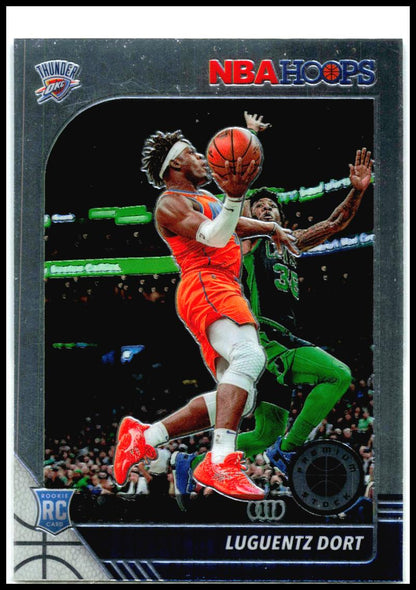 2019-20 Hoops Premium Stock #213 Luguentz Dort Rookie Oklahoma City Thunder