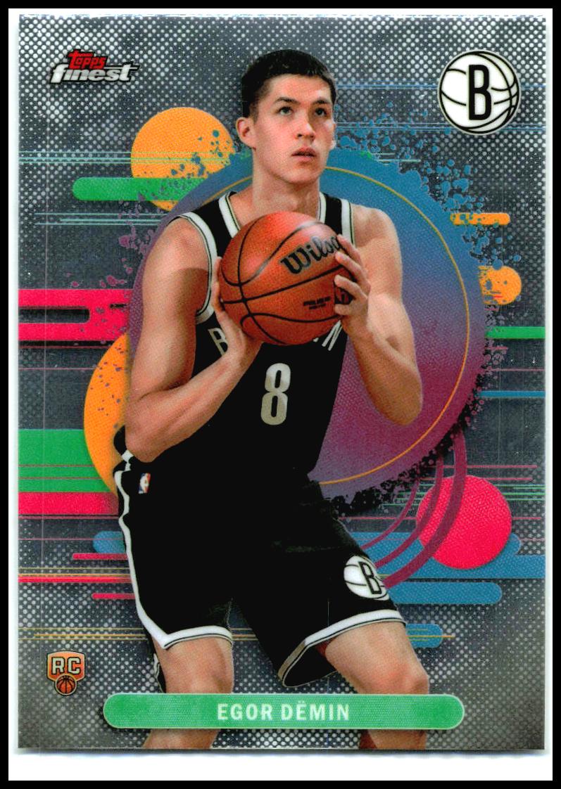 2025-26 Finest #108 Egor Dëmin Rookie Brooklyn Nets