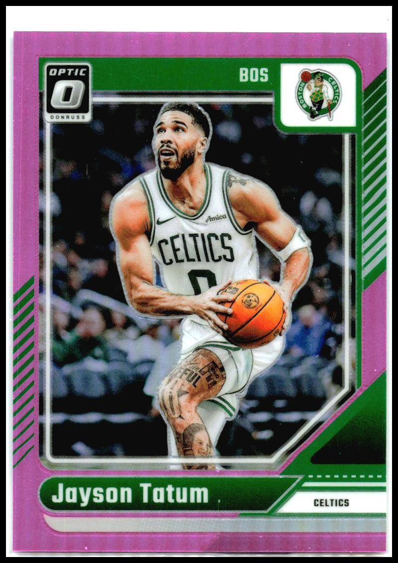 2024-25 Donruss Optic Pink #70 Jayson Tatum #/25 Boston Celtics