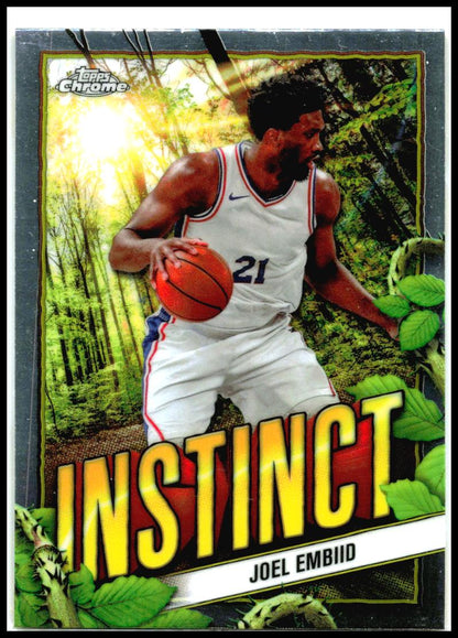 2024-25 Topps Chrome - Instinct #INS-6 Joel Embiid Philadelphia 76ers