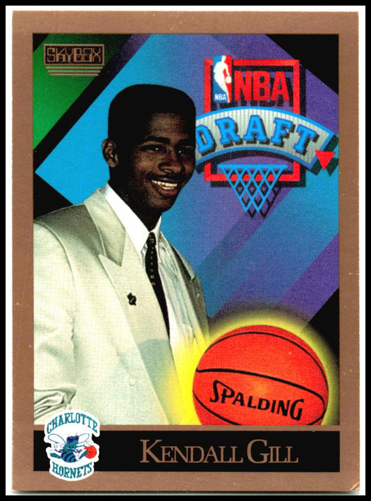 1990-91 SkyBox #356 Kendall Gill Rookie Charlotte Hornets