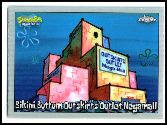 2025 Topps Chrome SpongeBob 25th Anniversary Refractor #151 Outlet Megamall