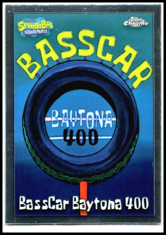 2025 Topps Chrome Sapphire SpongeBob SquarePants #155 BassCar Baytona 400