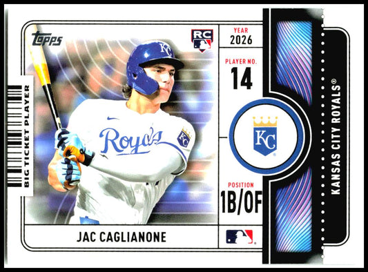 2026 Topps Big Ticket Players #BTP-22 Jac Caglianone Kansas City Royals