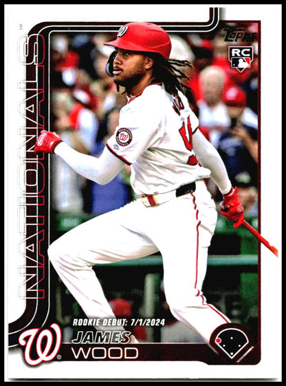2025 Topps Update #US218 James Wood Washington Nationals