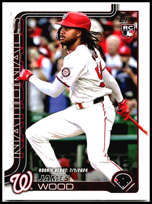 2025 Topps Update #US218 James Wood Washington Nationals