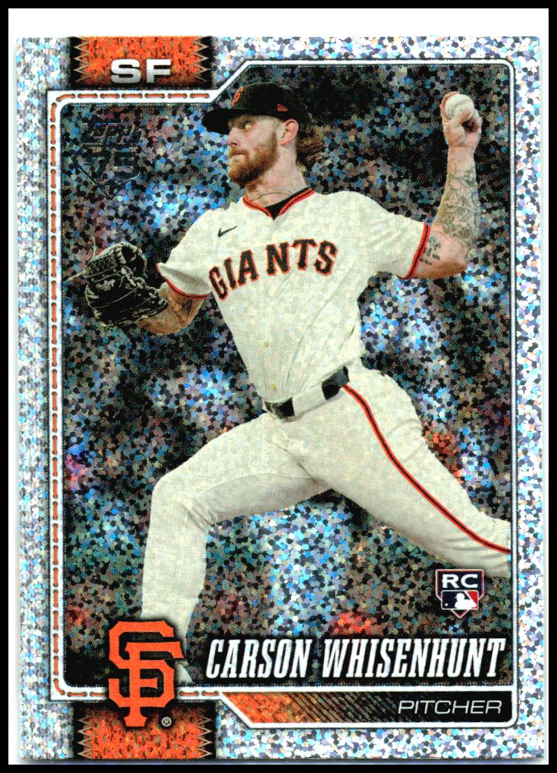2026 Topps Celebration Confetti #184 Carson Whisenhunt San Francisco Giants