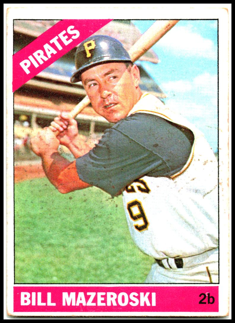 1966 Topps #210 Bill Mazeroski Pittsburgh Pirates