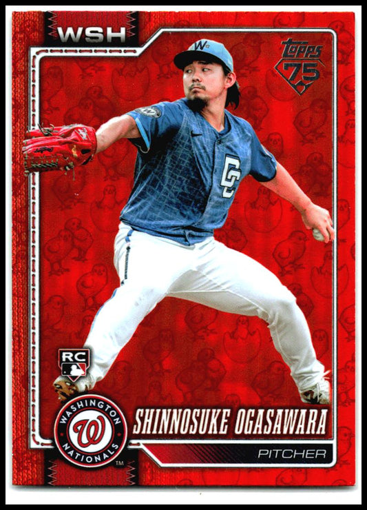 2026 Topps Holiday Chicks #32 Shinnosuke Ogasawara Washington Nationals