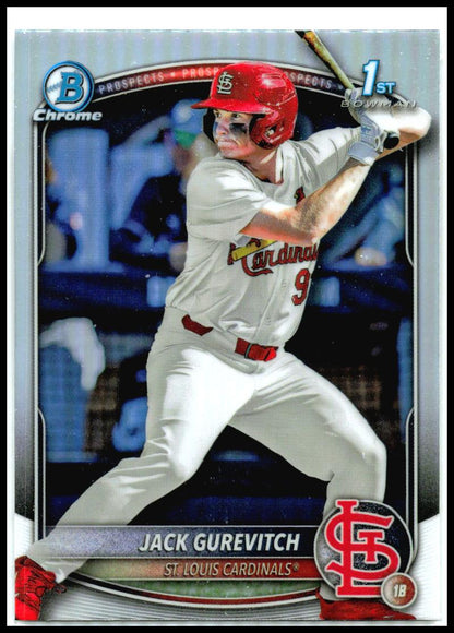 2025 Bowman Draft Chrome Refractor #BDC-150 Jack Gurevitch St. Louis Cardinals