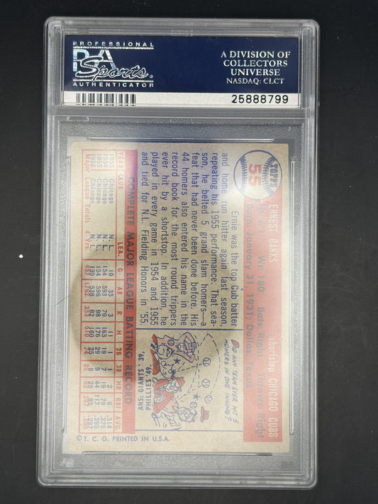 1957 Topps #55 Ernie Banks