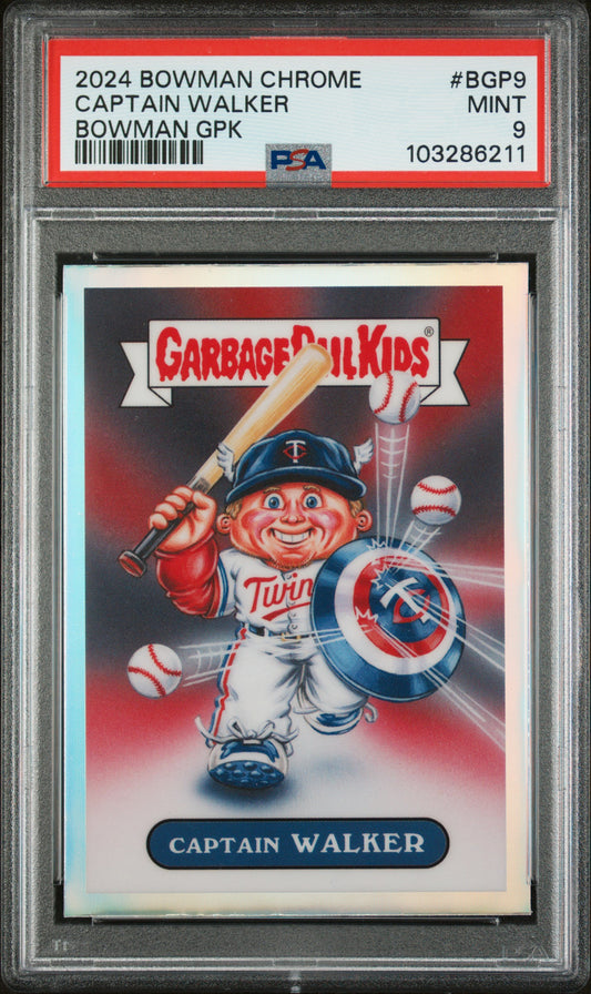 2024 Bowman Chrome Bowman Garbage Pail Kids #BGP9 Captain Walker