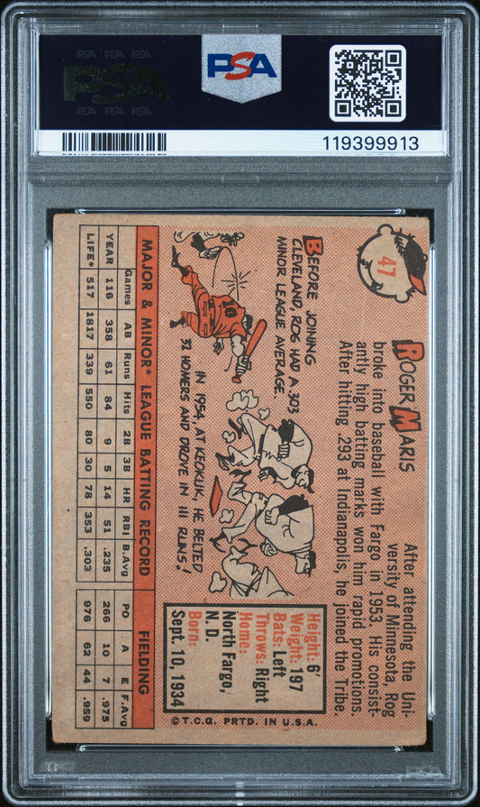1958 Topps #47 Roger Maris