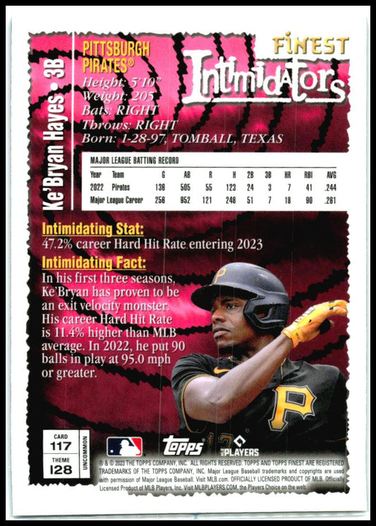 2023 Finest Flashbacks #117 Ke'Bryan Hayes Pittsburgh Pirates