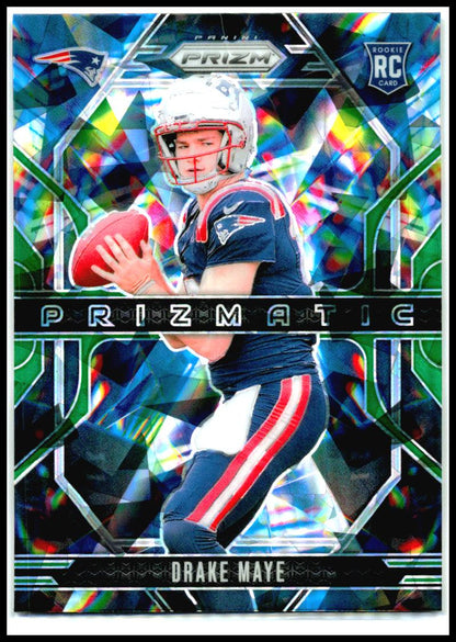 2024 Panini Prizm Prizmatic Green Ice Prizm #2 Drake Maye New England Patriots