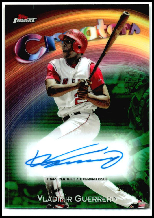 2025 Finest Creators Auto Green /99 #CAV-VG Vladimir Guerrero Auto Angels