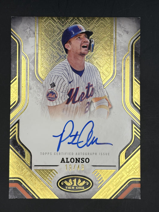 2025 Topps Tier One Prime Performers Auto /49 #PPA-PA Pete Alonso