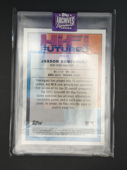 2025 Topps Archives Hi-Fi Futures Auto /10 #HIFI-11 Jasson Dominguez Yankees