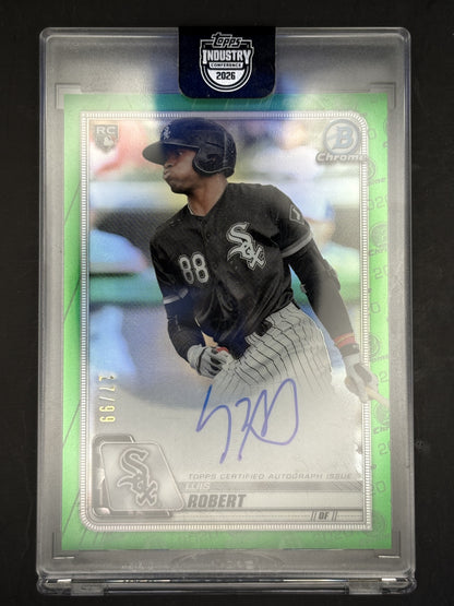 2020 Bowman Chrome Rookie Auto Green /99 #CRA-LR Luis Robert Auto
