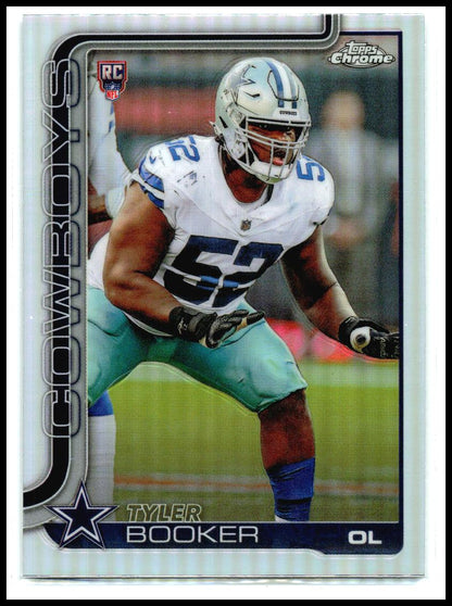 2025 Topps Chrome Refractor #381 Tyler Booker Rookie Dallas