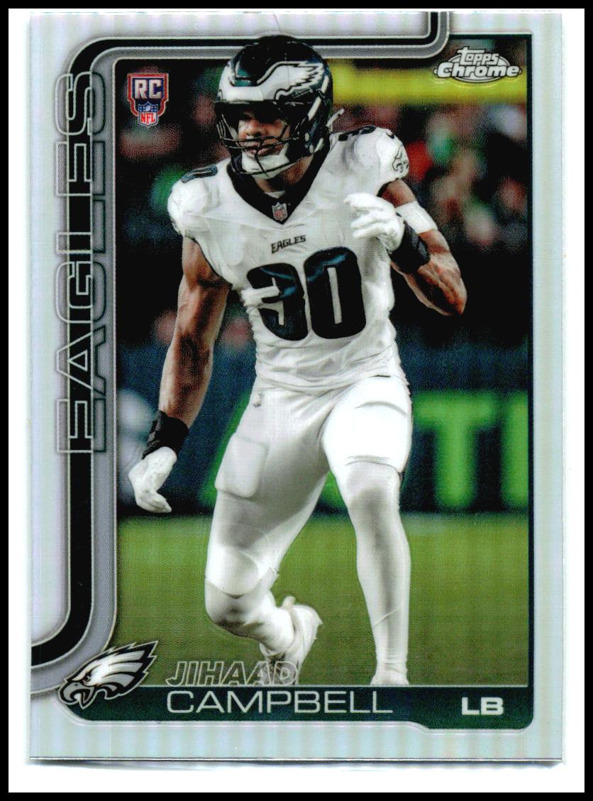 2025 Topps Chrome Refractor #366 Jhihaad Campbell Rookie