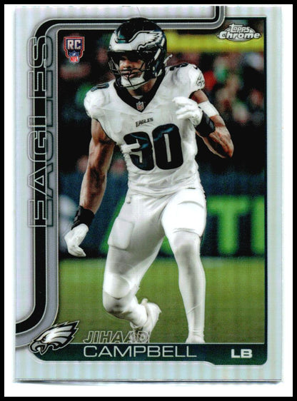 2025 Topps Chrome Refractor #366 Jhihaad Campbell Rookie