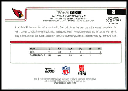 2025 Topps Chrome Refractor #8 Budda Baker