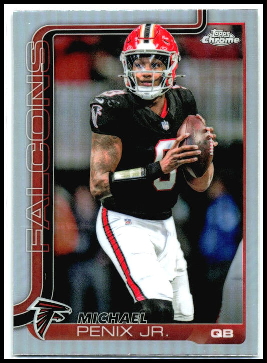 2025 Topps Chrome Refractor #15 Michael Penix Jr