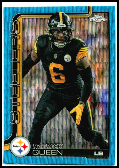 2025 Topps Chrome Blue Wave /199 #260 Patrick Queen