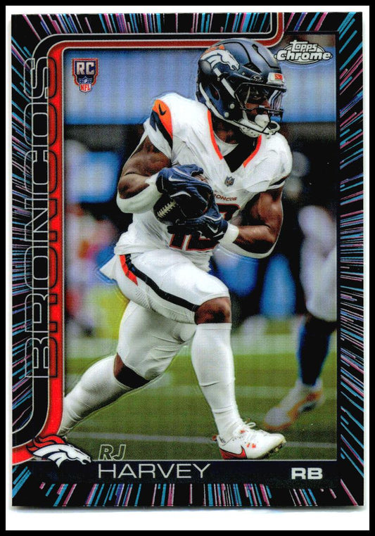 2025 Topps Chrome Tye Dye Variation #330 RJ Harvey Rookie