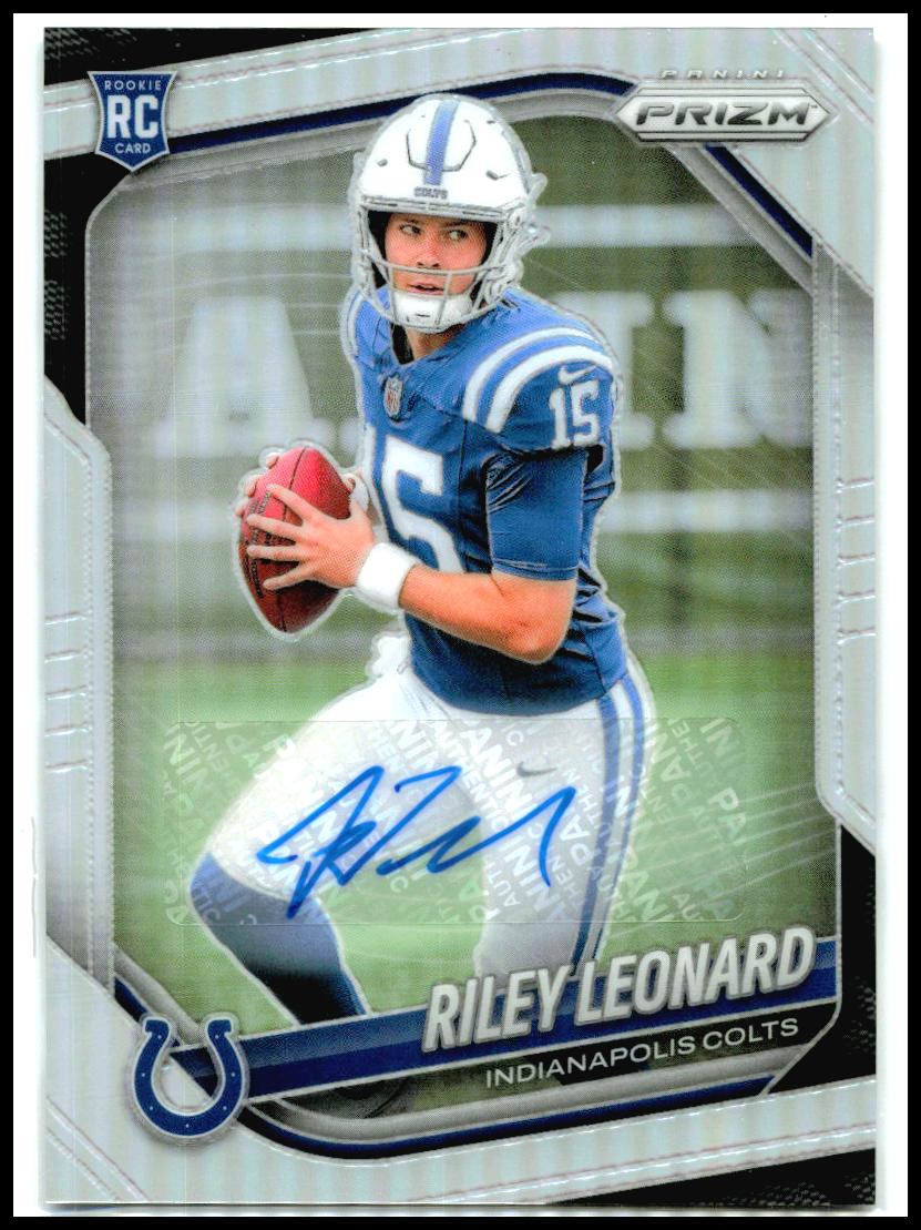 2025 Panini Prizm Prizm Autographs Silver #342 Riley Leonard Auto Colts