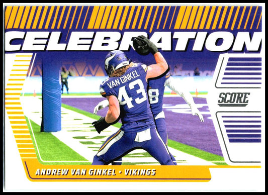 2025 Score Celebration Pink #C-AVA Andrew Van Ginkel Minnesota Vikings