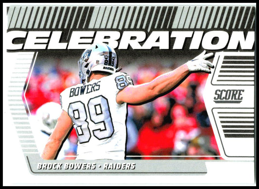 2025 Score Celebration #C-BBO Brock Bowers Las Vegas Raiders