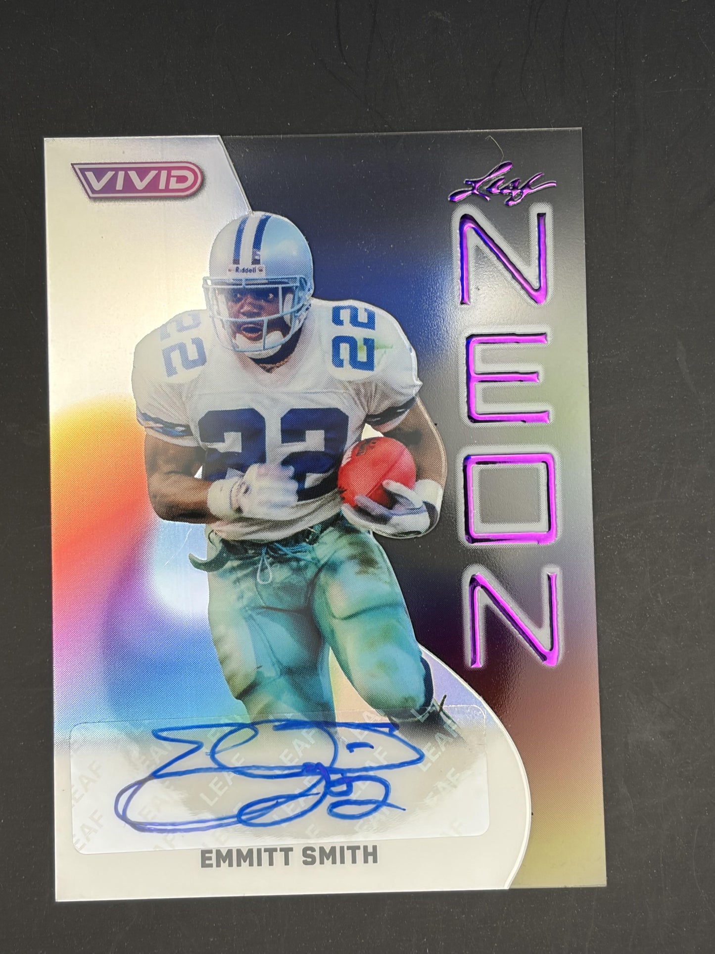 2025 Vivid Neon Purple /4 #NA-ES1 Emmitt Smith Emmitt Smith Dallas
