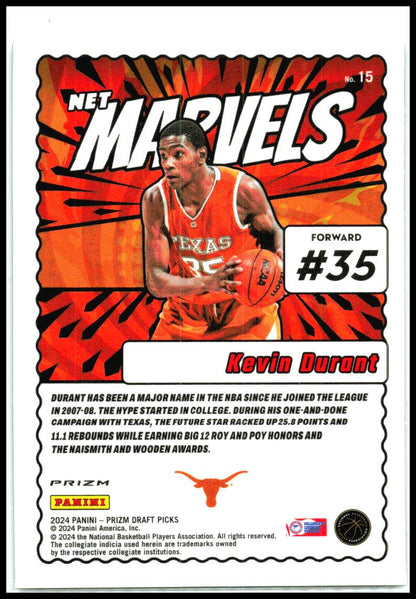 2024 Prizm Draft Picks Net Marvels Silver #35 Kevin Durant