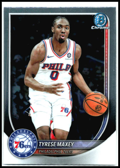 2025-26 Bowman Chrome #BCV-66 Tyrese Maxey Philadelphia 76ers