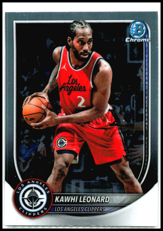 2025-26 Bowman Chrome #BCV-118 Kawhi Leonard Los Angeles Clippers