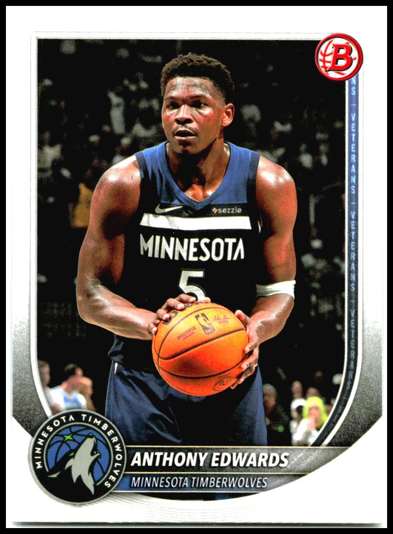 2025-26 Bowman #103 Anthony Edwards Minnesota Timberwolves
