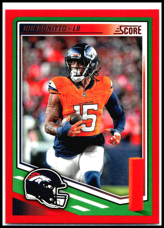 2025 Score Red #50 Nik Bonitto Denver Broncos