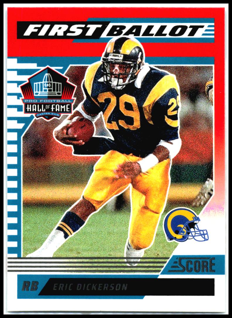 2025 Score First Ballot #4 Eric Dickerson Los Angeles Rams