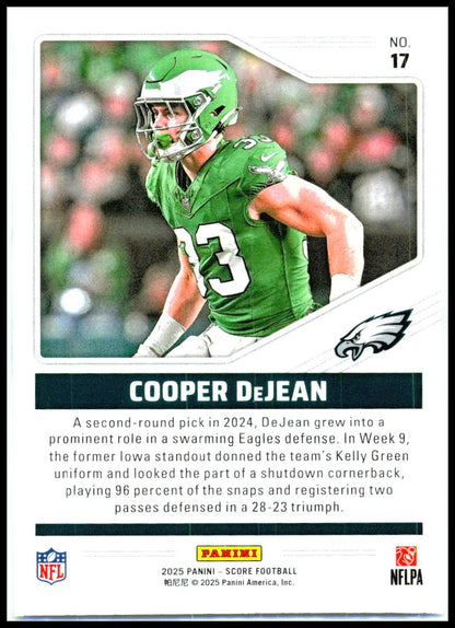2025 Score Throwbacks #17 Cooper DeJean Philadelphia Eagles