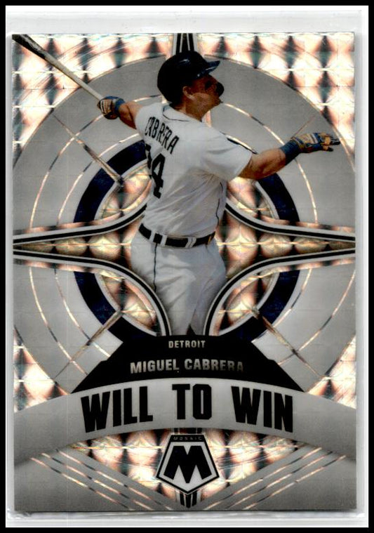 2022 Panini Mosaic Will to Win Mosaic #WW-8 Miguel Cabrera Detroit Tigers