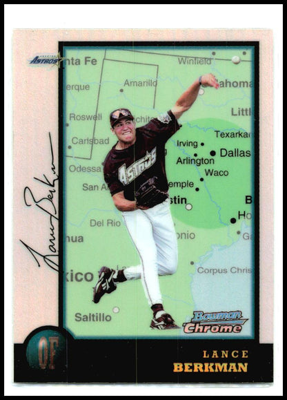 1998 Bowman Chrome International Refractors #194 Lance Berkman Houston Astros