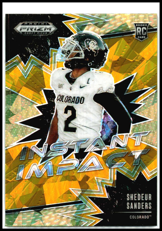 2025 Panini Prizm Draft Picks Instant Impact Gold #II-SSS Shedeur Sanders Browns