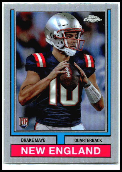 2024 Topps Chrome 1974 Topps Football Refractor #74TF-3 Drake Maye Patriots