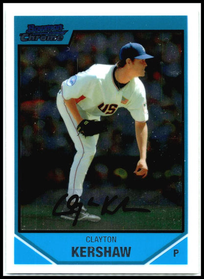 2007 Bowman Draft Picks & Prospects Chrome Prospects #BDPP77 Clayton Kershaw