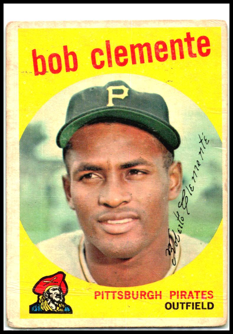 1959 Topps #478 Bob Clemente Pittsburgh Pirates