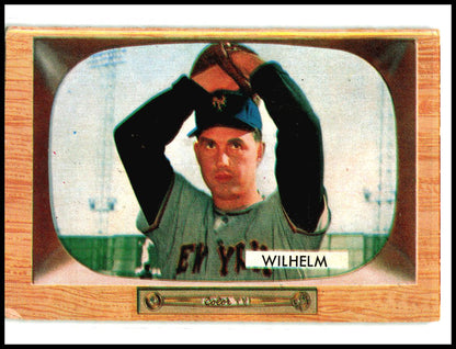 1955 Bowman #1 Hoyt Wilhelm New York Giants