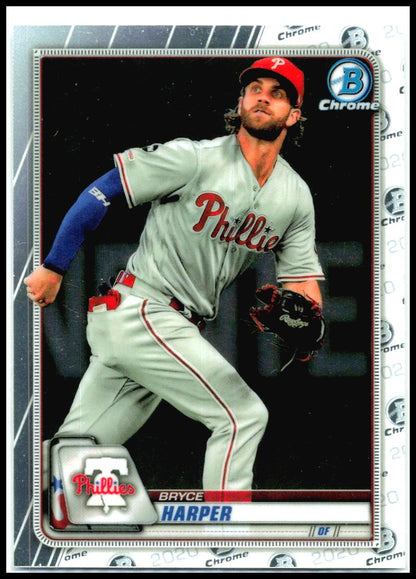 2020 Bowman Chrome #35 Bryce Harper Philadelphia Phillies